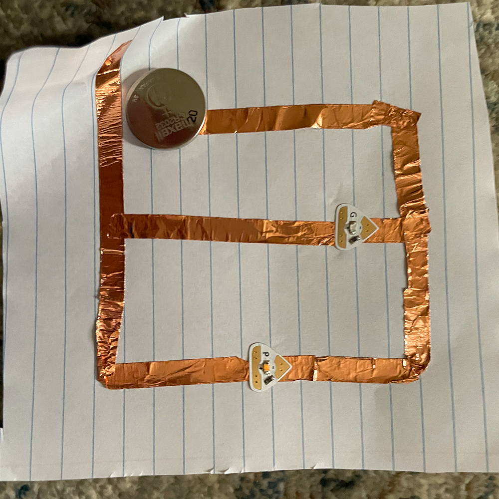 circuit with 2 lights, also interactive