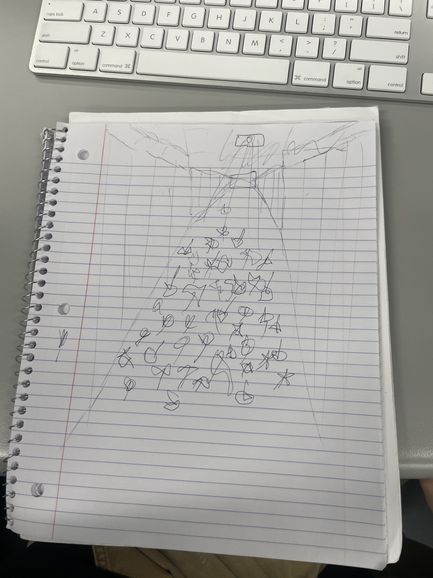 Concept 1: Projector display various interactive displays (In this intsance, leaves) where a person would step and the laeves would move around